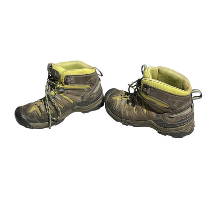 Keen Women’s Hiking Boots Size 6.5 — Brown/Yellow, Gypsum Mid, Leather Trail
