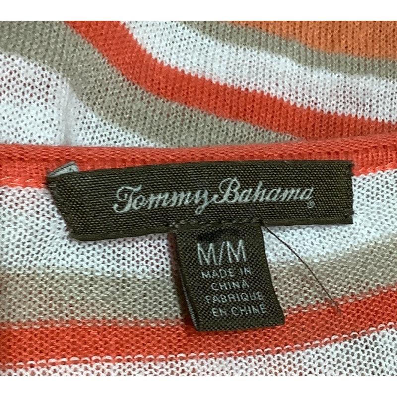 Tommy Bahama Women's Striped Boatneck Sweater  M Preppy, Coastal, Casual Chic