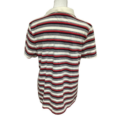 Tommy Hilfiger Red/White/Blue Striped Short Sleeve Top - Sz XL