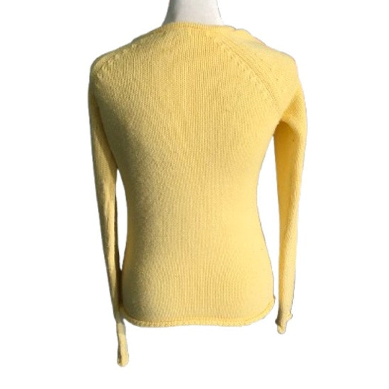 VTG Energie Yellow Sweater Size Large – Y2K, Cozy, Playful
