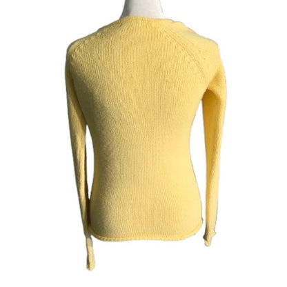 VTG Energie Yellow Sweater Size Large – Y2K, Cozy, Playful