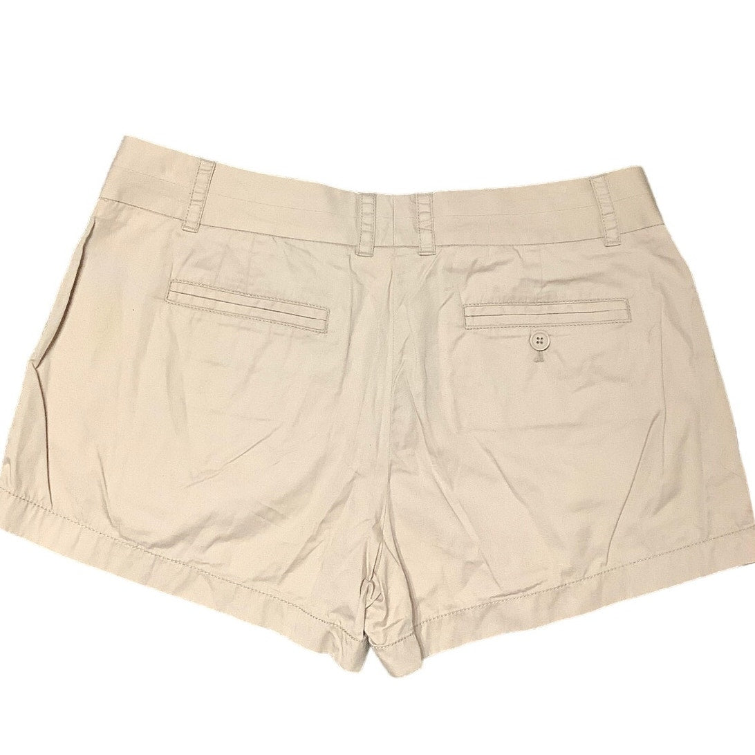 J.Crew Women's Khaki Chino Shorts Size 10, Broken-In, Classic, Everyday Style