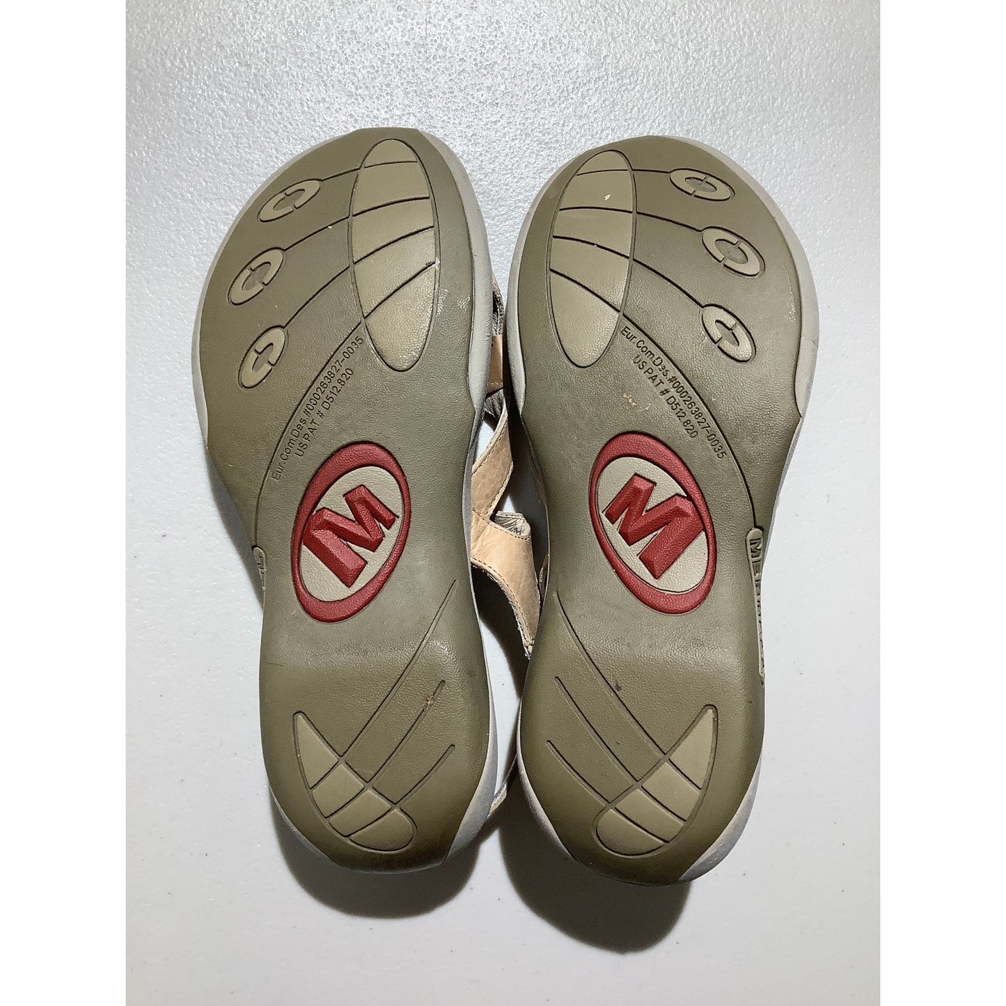 Merrell Leather Strap Sandals Women’s 7 Momentum Agave— Outdoor, Hiking, Comfort