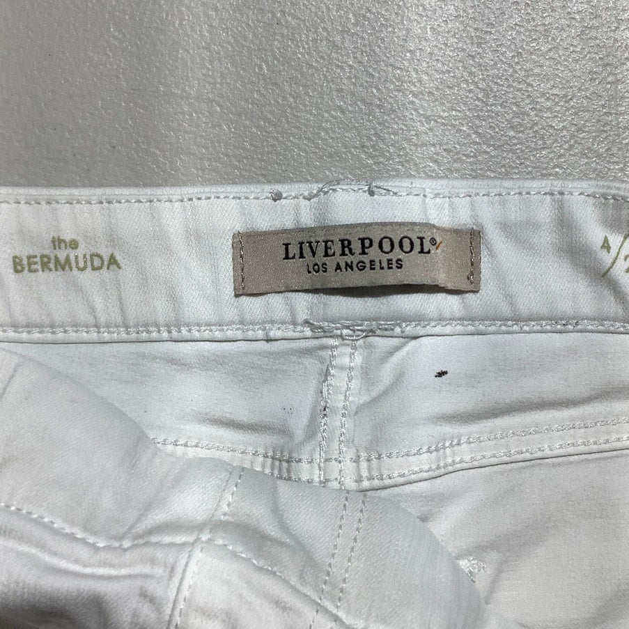 Liverpool White Bermuda Shorts Women’s Size 4 — Casual, Summer, Stretch