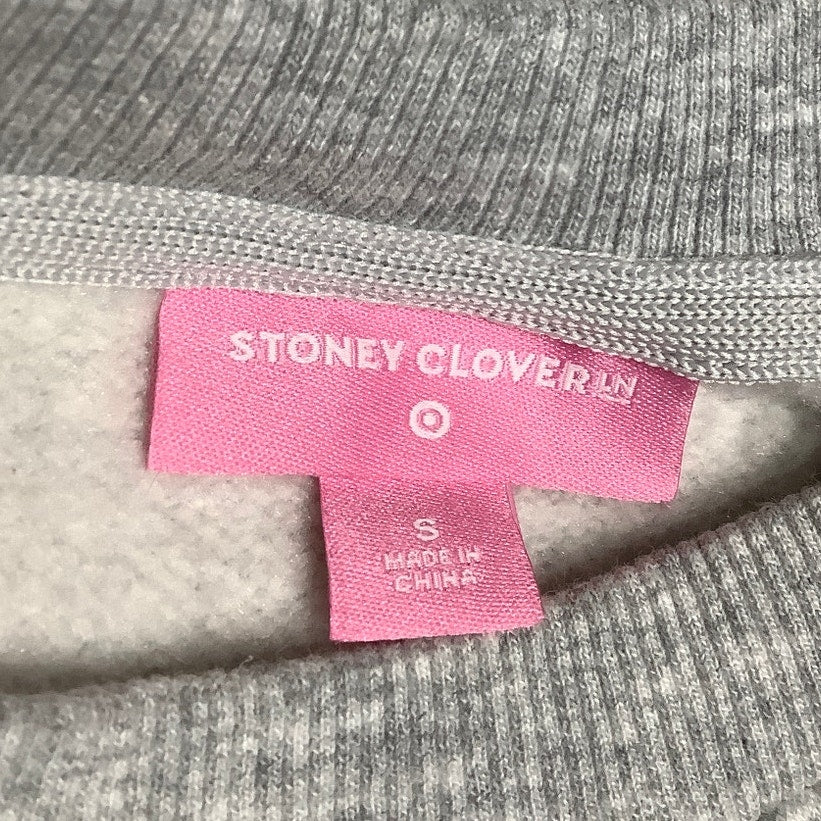 Women's Small Stoney Clover Lane Gray Sweatshirt Pastel Graphic Collectible