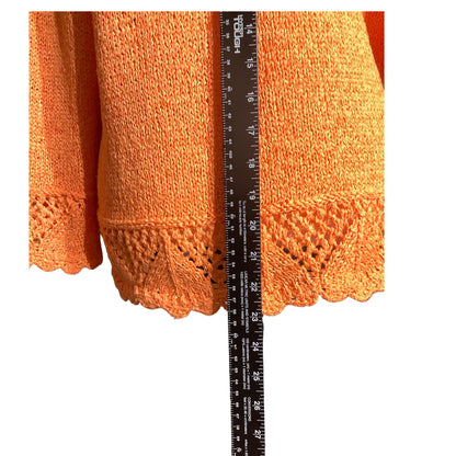 Fia Handloomed 3-Button Cardigan Women’s Size S — Artisan Knit, Cozy, Boho
