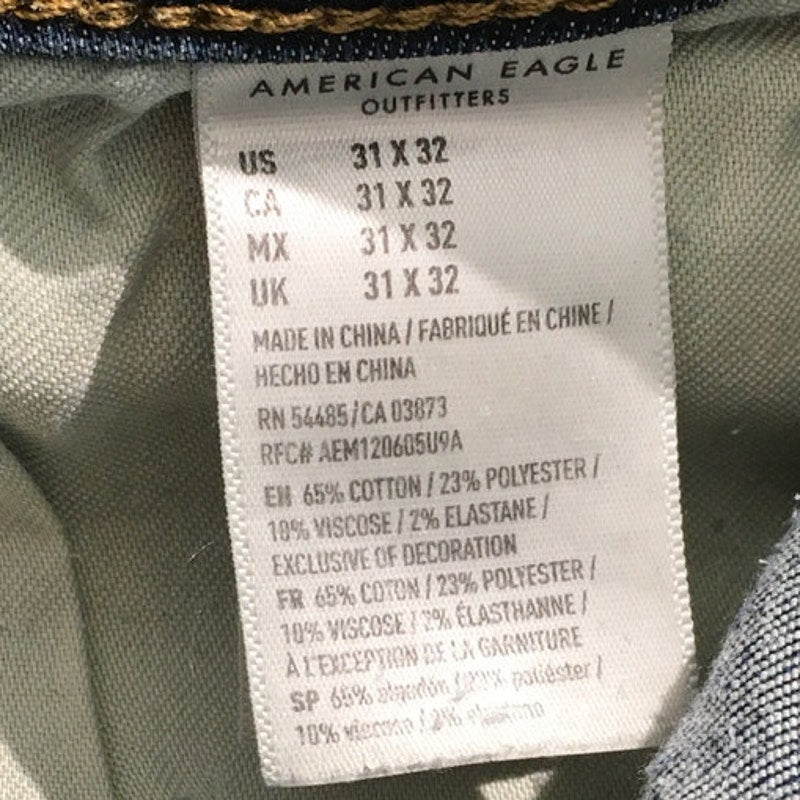 American Eagle Men's Skinny Jeans 31W 32L - Streetwear, Casual, Stretch