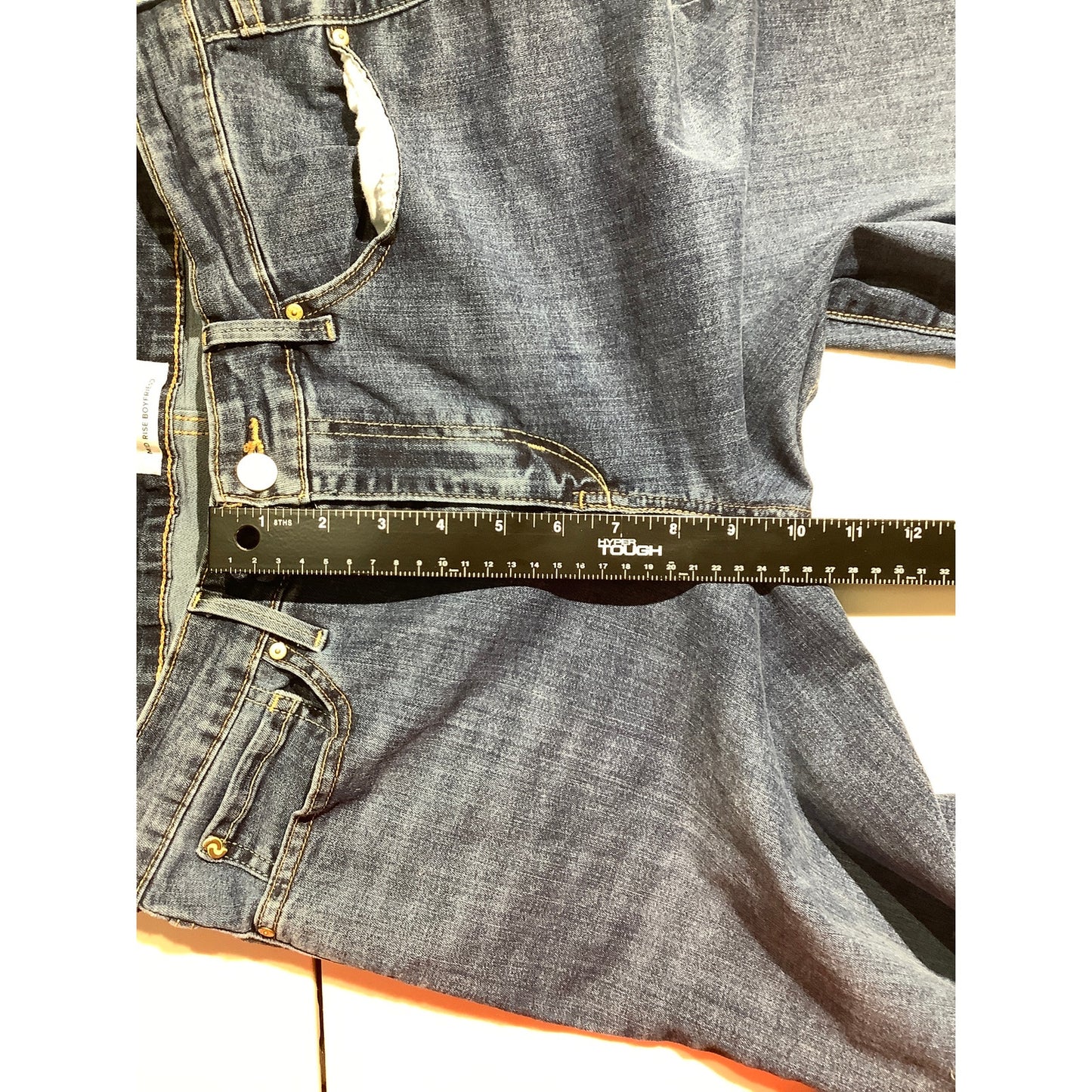 Levi’s Denizen Mid Rise Boyfriend Jeans Women’s 34W — Casual, Stretch, Relaxed