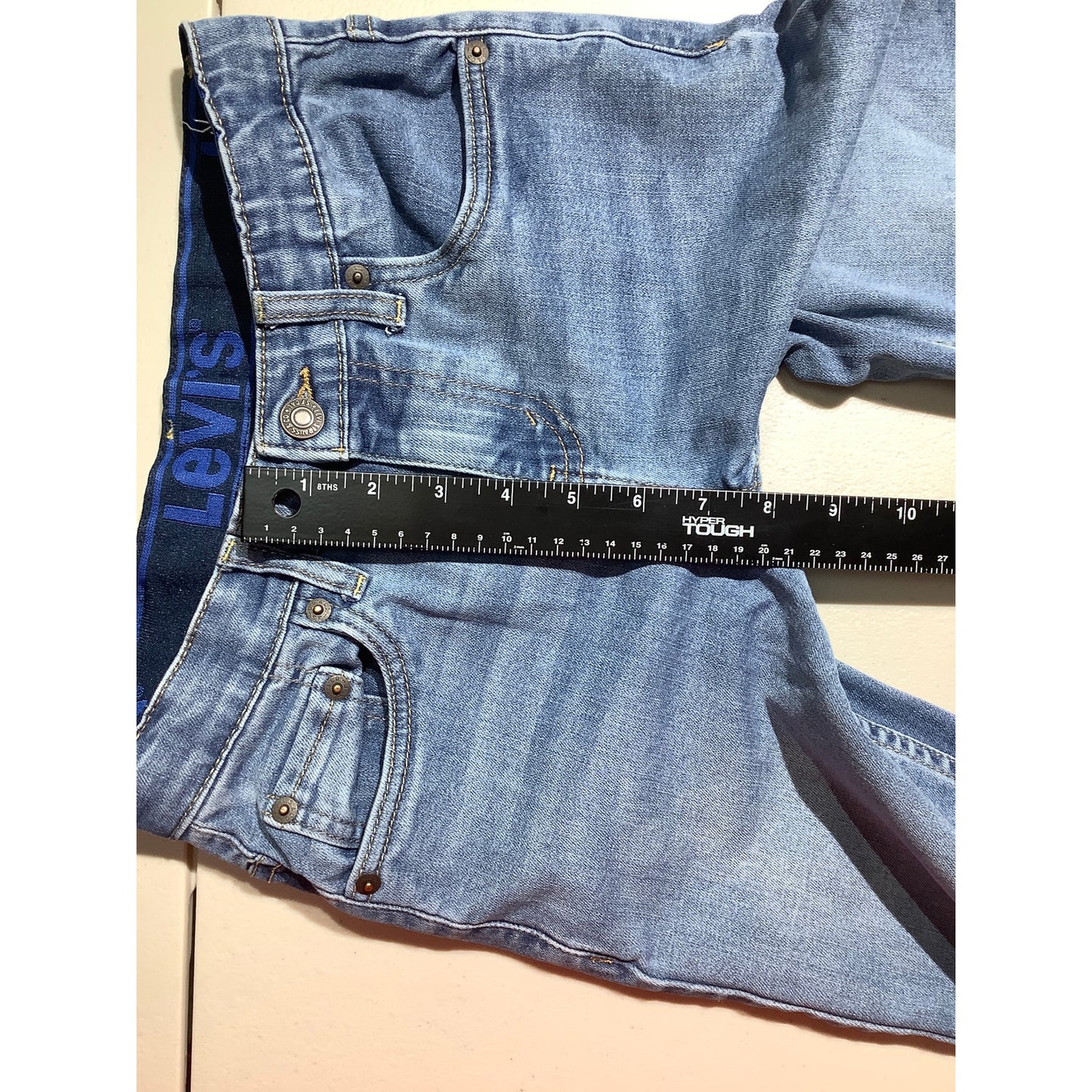 Levi's 502 Waist Jeans Boys Size 10 Regular 25W 26L — Stretch, Straight, Casual