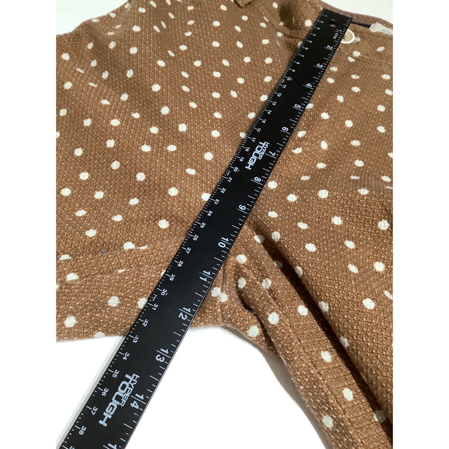 Anthropologie Brown Polka Dot Slim Pants, Size 4 - Preppy, Vintage, Classic