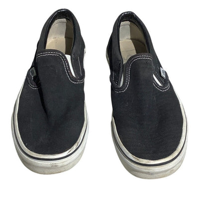 Vans Classic Slip-On Unisex Sneakers Men’s 6.5 / Women’s 8 —Black, Canvas, Skate