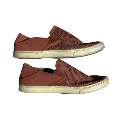 OluKai Mesh Slip-On Shoes Coral Women’s 8W — Breathable, Lightweight, Casual