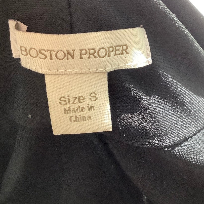 Boston Proper Black Ruched Cocktail Dress Women’s S — Sexy, Elegant, Party