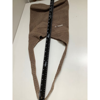 The Sak Brown Crochet Shoulder Bag  Medium - Boho, Casual, Versatile