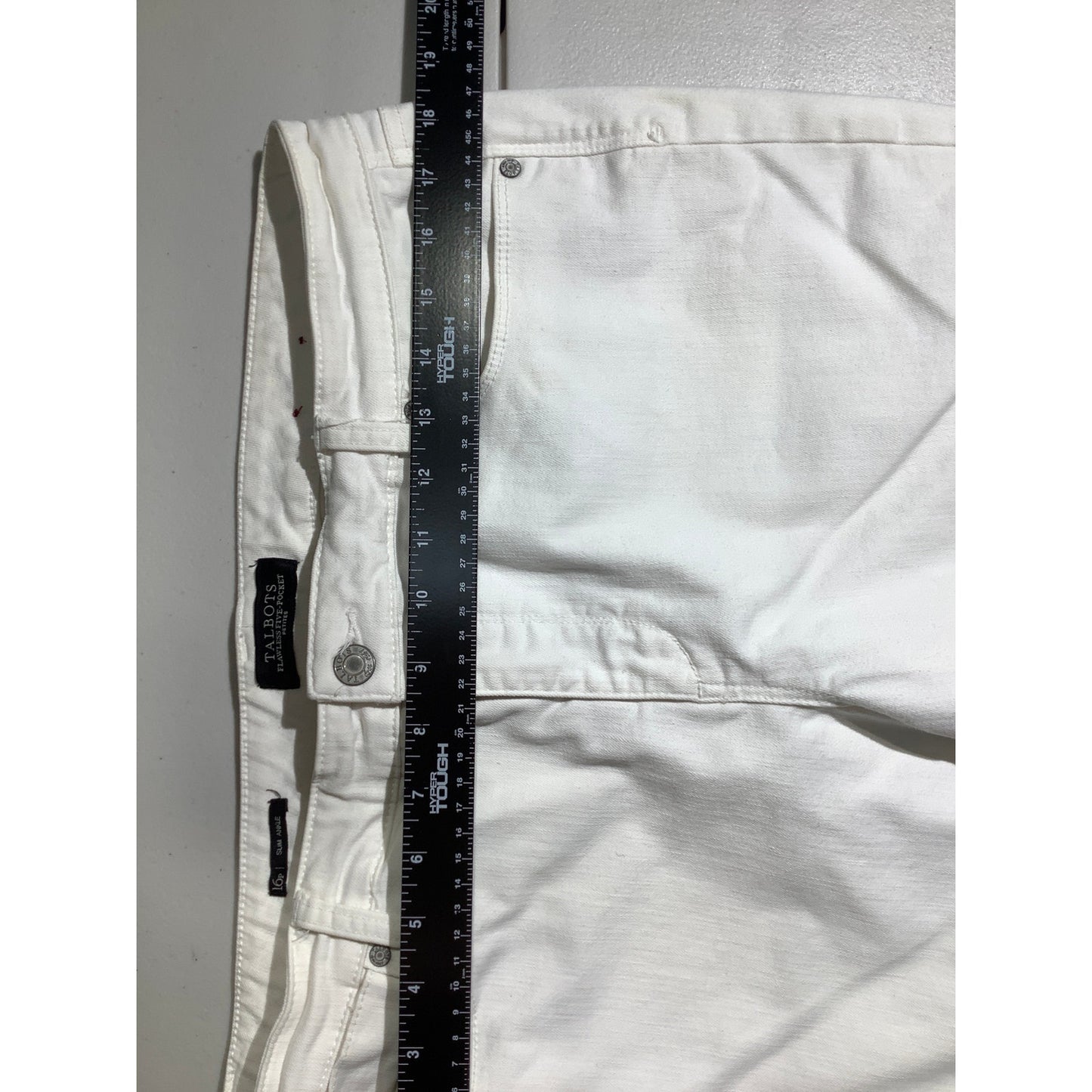 Talbots Off-White Slim Ankle Pants Women’s 16P — Preppy, Classic, Casual