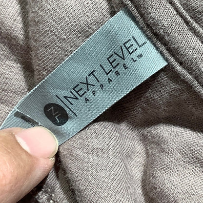 Next Level Apparel Hoodie Men’s XL – Mushroom Graphic, Light Gray/Brown, Casual
