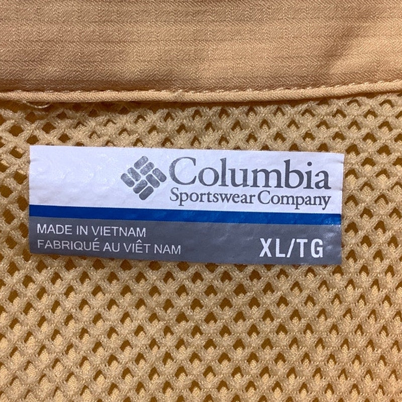 Columbia PFG Yellow Vented Fishing Shirt Boys’ XL— Outdoor, Coastal, Performance