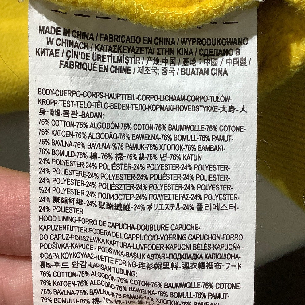 Vans Yellow Hoodie Men’s Size Small – Streetwear, Casual, Bold