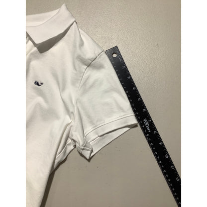 Vineyard Vines Kids White Polo Shirt Size M — Preppy, Casual, Classic