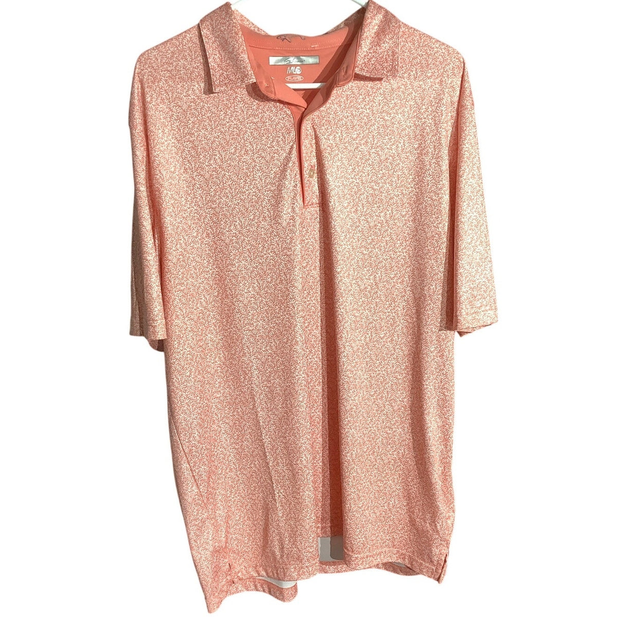 Greg Norman ML75 Golf Polo Coral Men’s XL Vine — Golf, Preppy, Sporty
