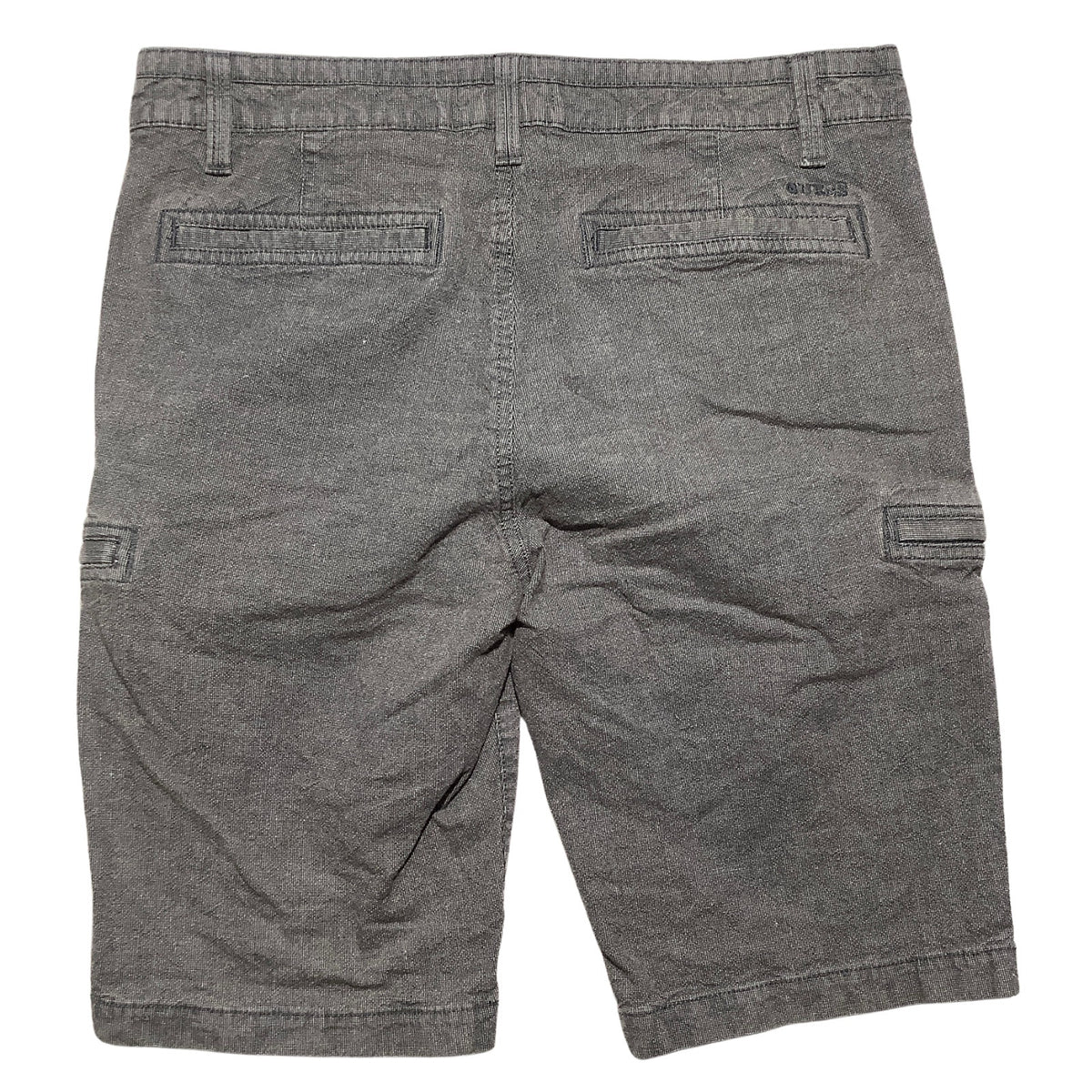 GUESS Men’s 31W Flat Front Cargo Shorts — Casual, Utility, Classic