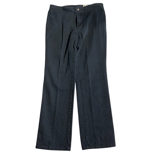 AMI Black Pants Women’s Size 6 – Straight Leg, Pleated, Classic Fit