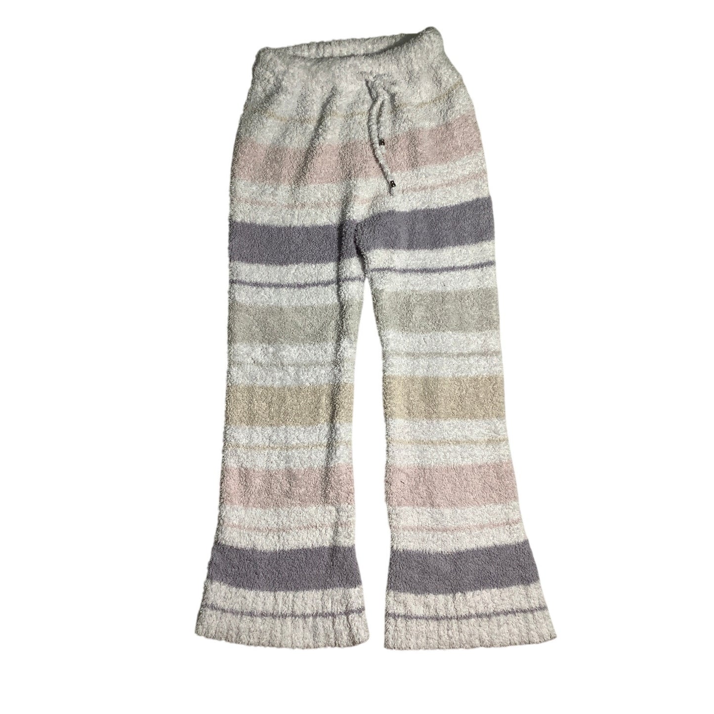 POL Plush Fuzzy Lounge Pants Women S/M — Soft, Cozy, Striped, Relaxed Fit