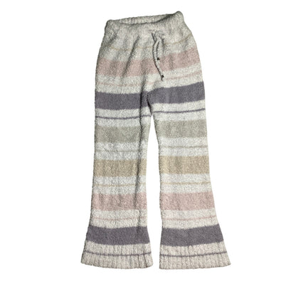POL Plush Fuzzy Lounge Pants Women S/M — Soft, Cozy, Striped, Relaxed Fit