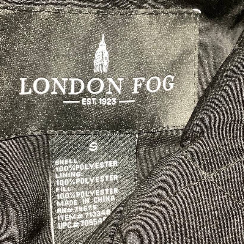 London Fog Black Quilted Jacket Women’s Small — Classic, Preppy, Minimalist