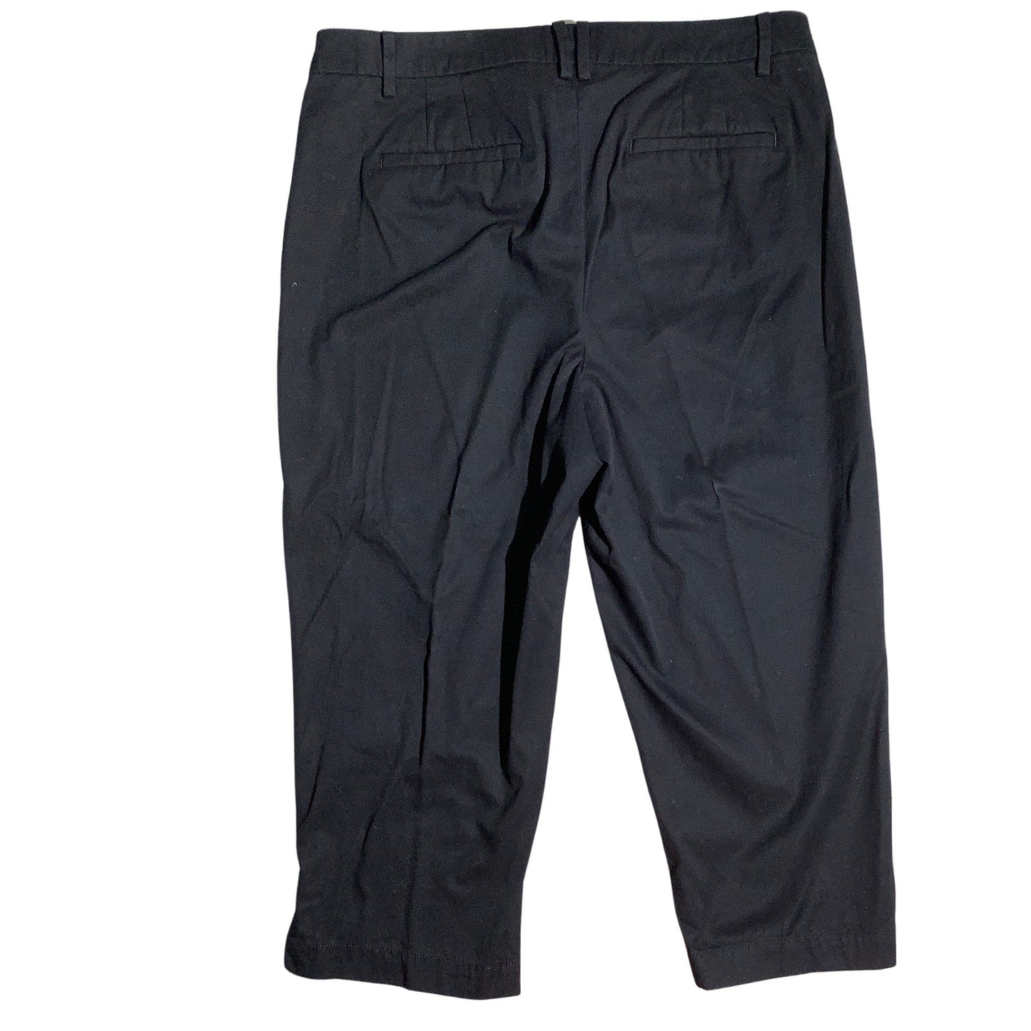 Talbots Perfect Skimmer Capris Women’s Size 14 Black — Classic, Stretch, Casual