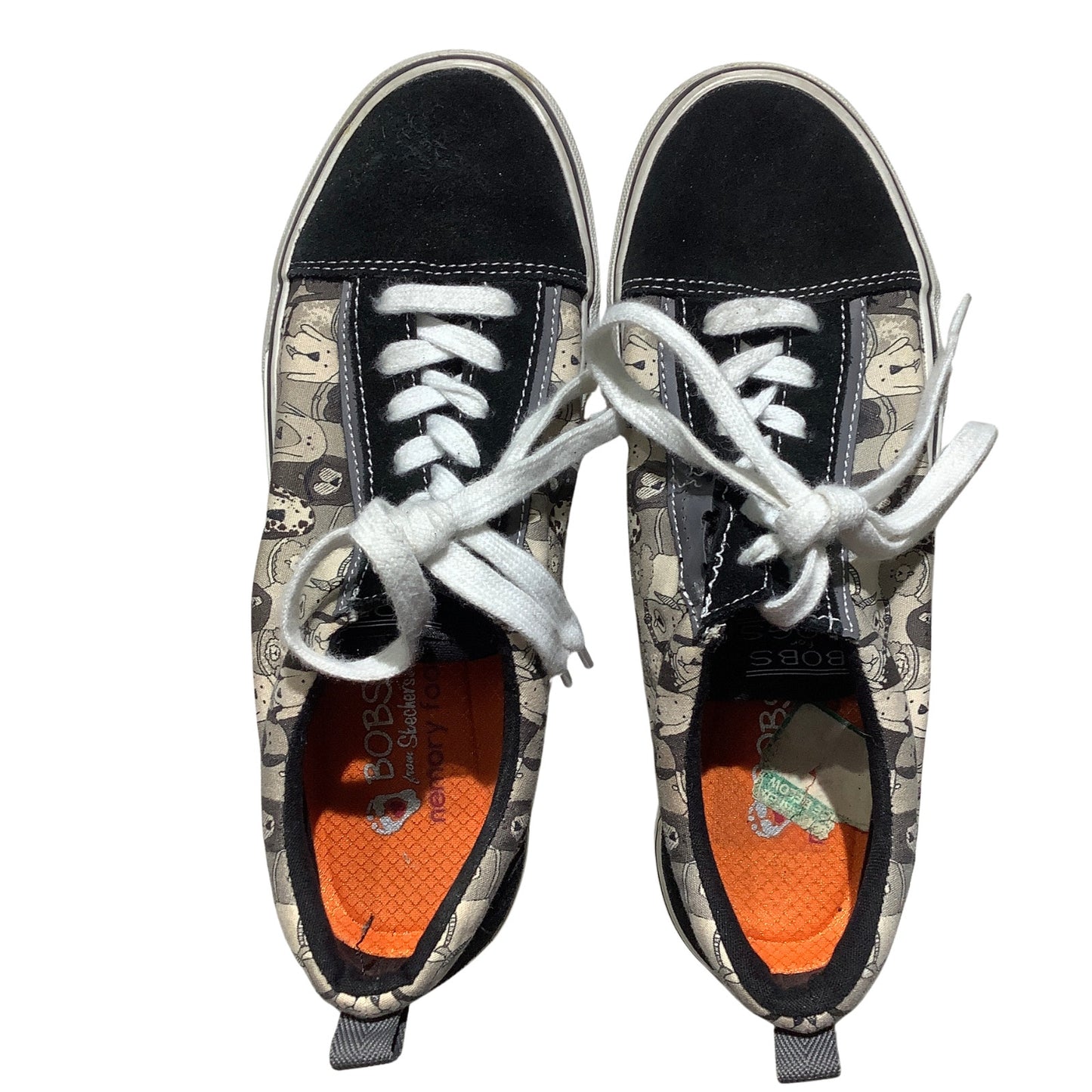 Skechers BOBS Dog Print Sneakers Women Size 8 — Casual, Animal Lover, Streetwear