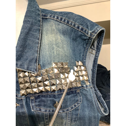 SOUTHPOLE Denim Vest 5X Big & Tall - Streetwear, Grunge, Edgy