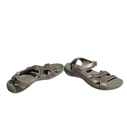 Clarks Kitly Ave Sandals Women's Size 10M Leather— Comfort, Strappy, Casual