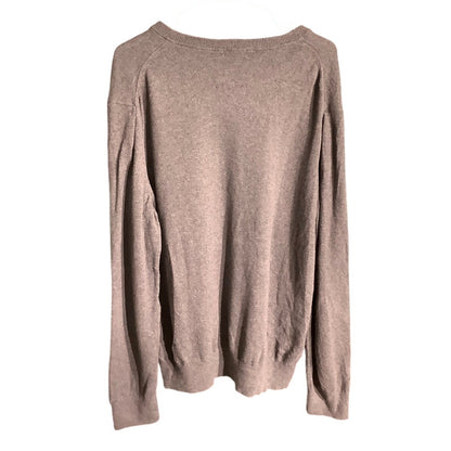 Gap Gray V-Neck Sweater Men’s Size XL – Classic, Soft Knit, Casual