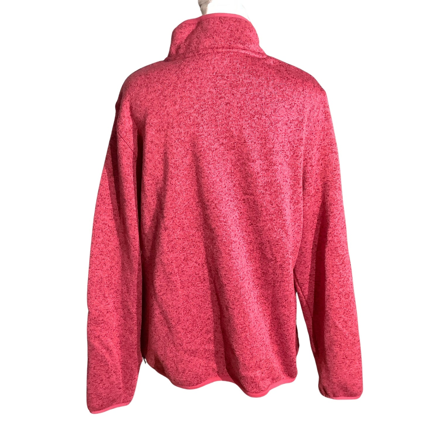 SwissTech Heathered Fleece Jacket Women XL 16–18 — Outdoor, Cozy, Casual