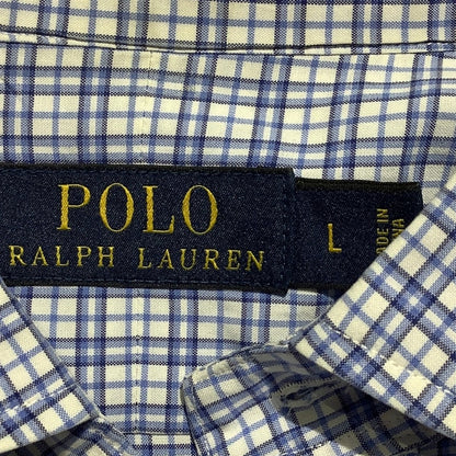 Ralph Lauren Plaid Button Down Shirt Mens Size S — Preppy, Classic, Business