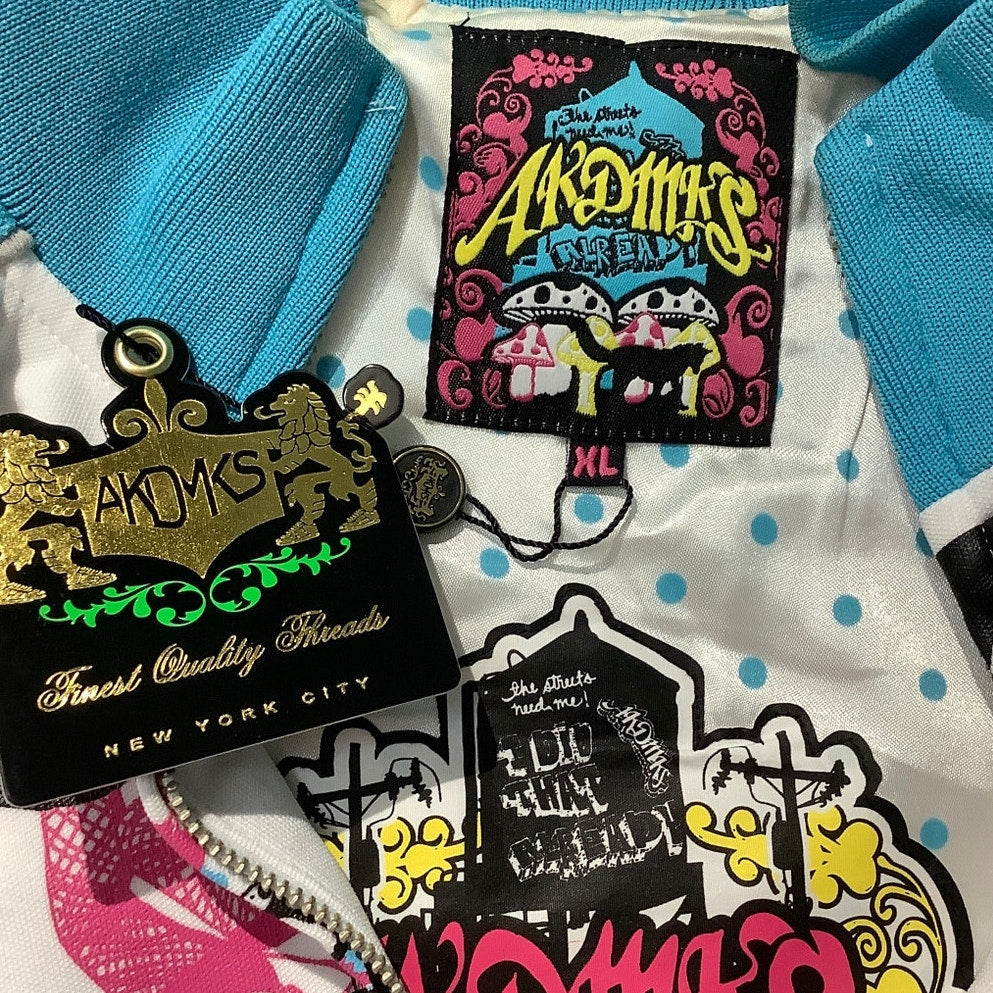 Akademiks Track Jacket Child’s Size XL - Graffiti, Streetwear, Colorful