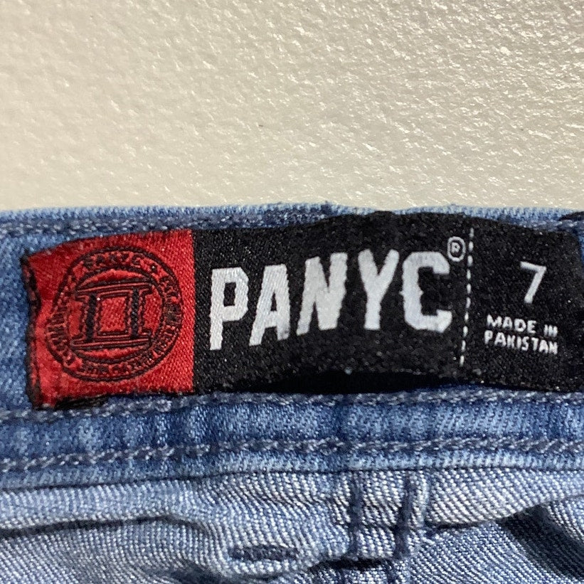 PANYC Light Wash Distressed Skinny Jeans Girls Size 7 — Moto, Streetwear, Trendy