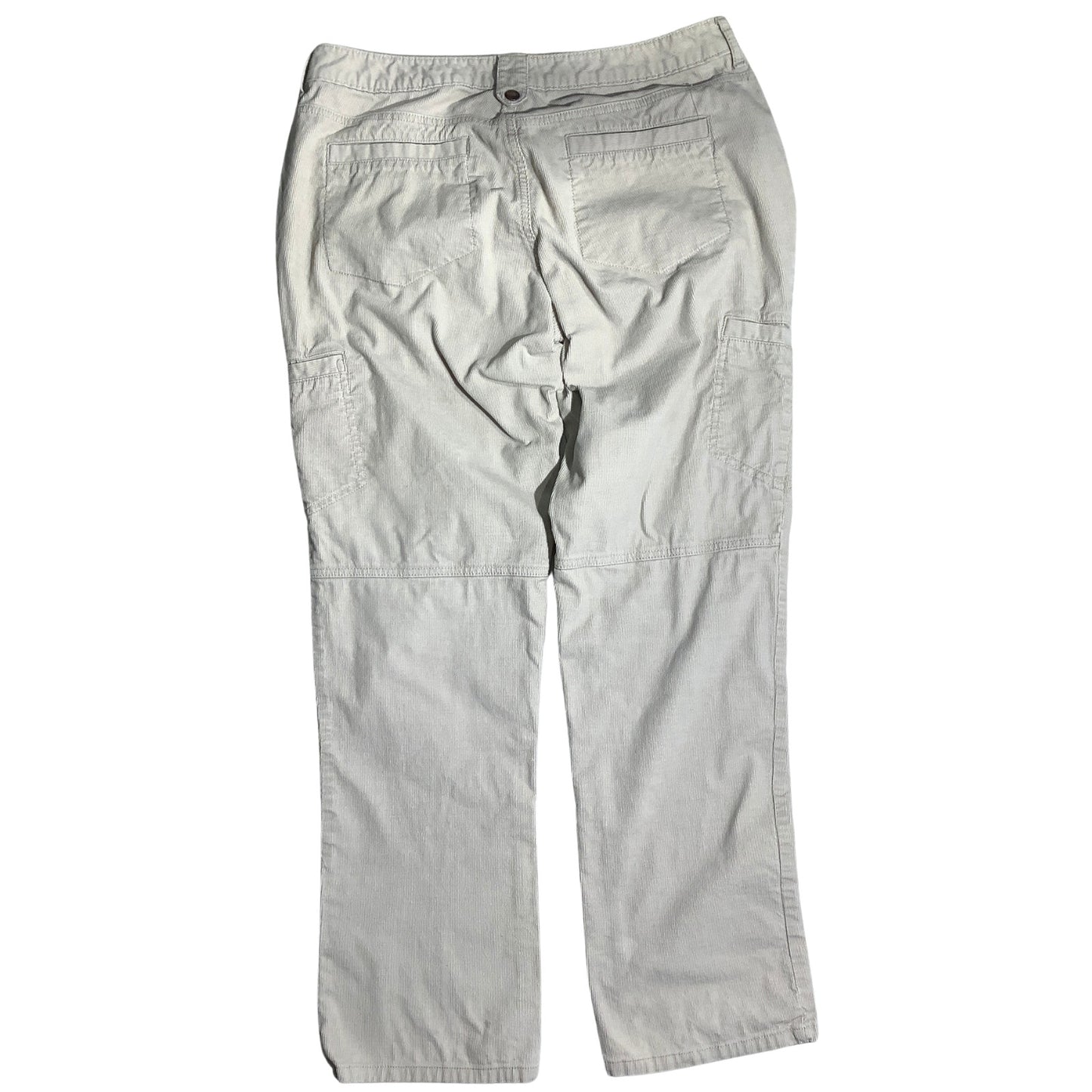 Eddie Bauer Cream Corduroy Cargo Pants Women 12 — Outdoor, Casual, Utility