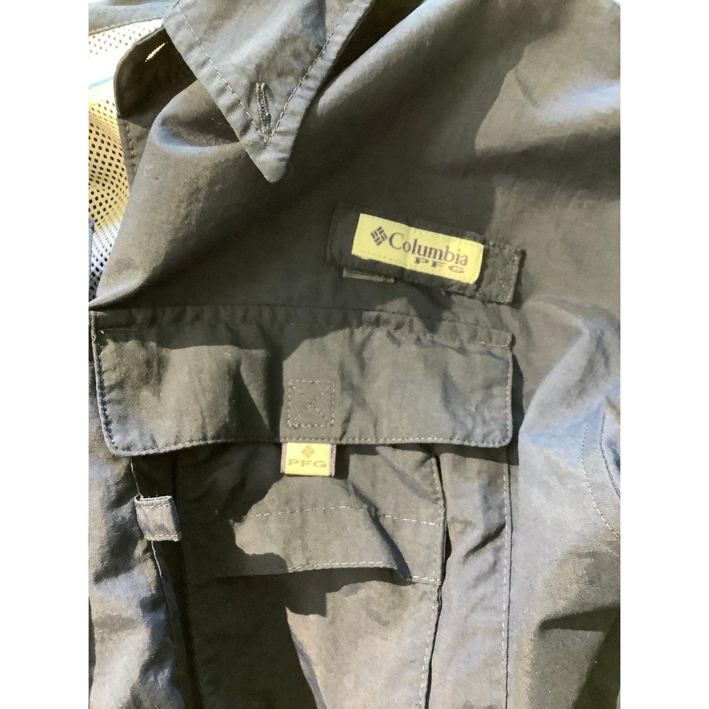 Columbia PFG Men Omni-Shade Shirt Navy Blue Size XL – Outdoors, Utility, Sporty