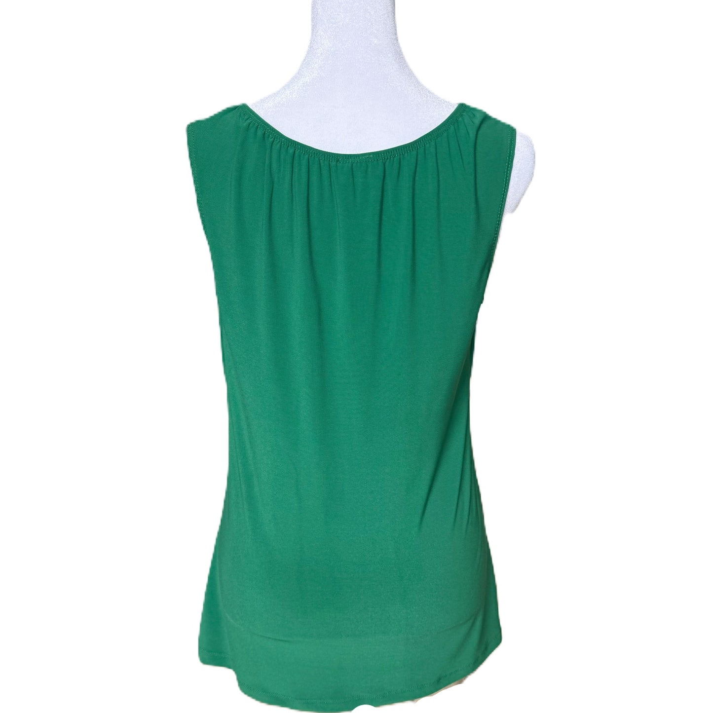 Susan Lawrence Emerald Green Keyhole Neck Tank Top - Size Small