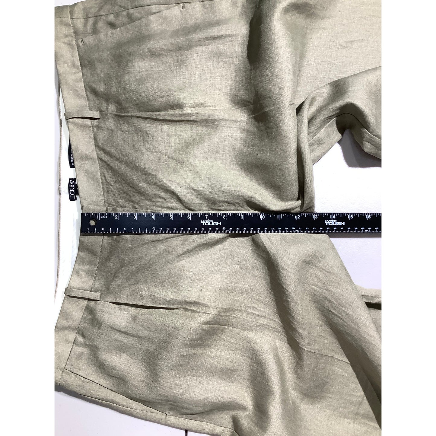 J.Crew Khaki Linen Wide-Leg Pants Women’s 20 NWT — Coastal, Resort, Minimalist