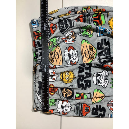 Star Wars Gray Character Collage Pajama Pants Size XL — Lounge, Novelty, Y2K