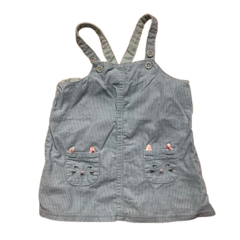 Carter's Infant Corduroy Jumper Dress Size 6 Month — Baby Girl, Cat Face, Cotton