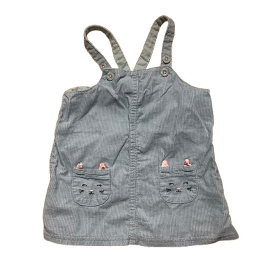 Carter's Infant Corduroy Jumper Dress Size 6 Month — Baby Girl, Cat Face, Cotton