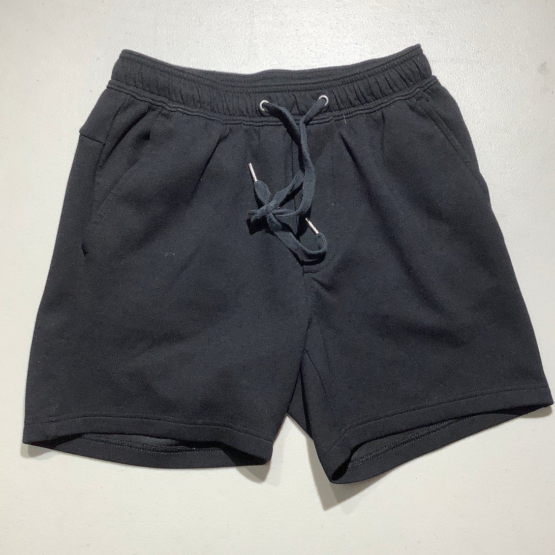 American Eagle Kid's S Black Fleece Sweat Shorts Drawstring Elastic Waist