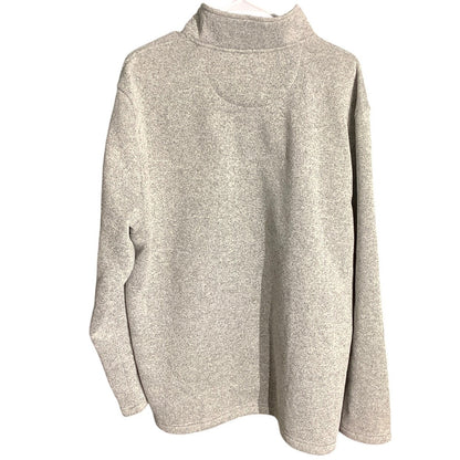 IZOD Gray Thermostat 1/4-Zip Fleece Sweater Men’s XXL — Preppy, Casual, Outdoor