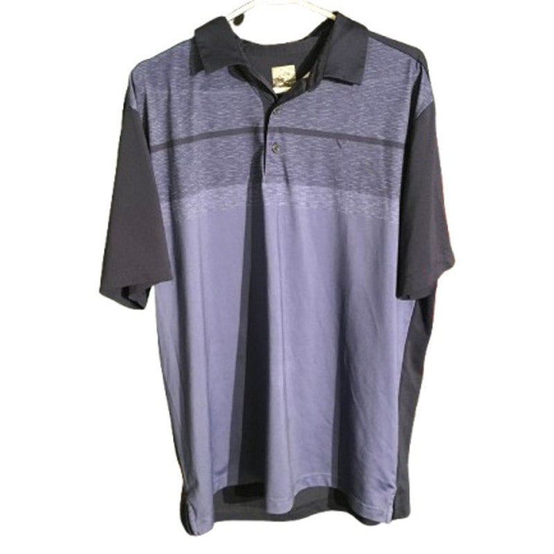 Callaway Men's Large Golf Polo Dark Blue/Light Blue- Athletic, Performance, Golf