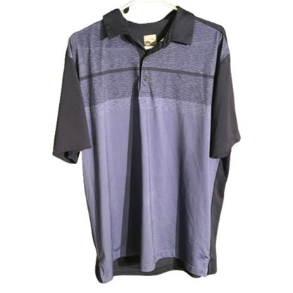 Callaway Men's Large Golf Polo Dark Blue/Light Blue- Athletic, Performance, Golf