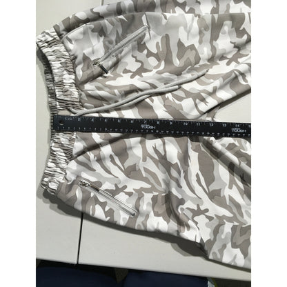 Indero Cream/Gray Camo Size L/XL Jogger Pants - Streetwear, Athleisure, Relaxed